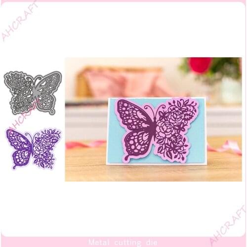 Butterfly lace Frame Metal Cutting Dies for DIY Scrapbooking Photo Album Decorative Embossing PaperCard Crafts Die2021