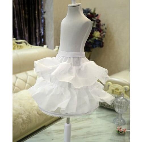 New Arrival Children Petticoats for Flower Girl Dress Wedding Bride Accessories White/Black 2 Hoops Kids Crinoline Underskirt