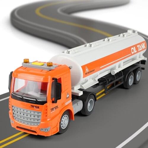 Children toy car inertial driving model car simulation city tank car with light and music puzzle interactive early education toy