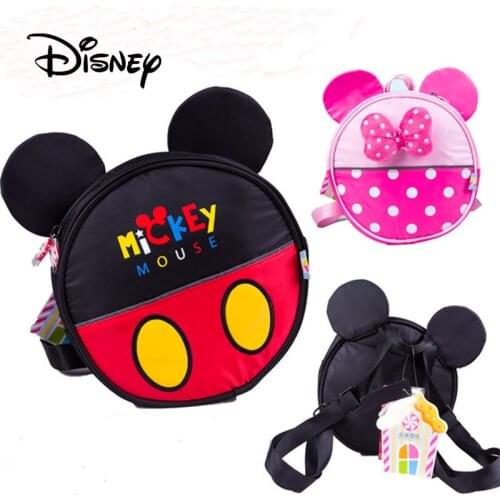 Disney Boys Girls Kindergarten Backpack Mini Bag Cartoon Mickey Minnie Messenger Fashion Shoulders Childrens Travel Snack Pack