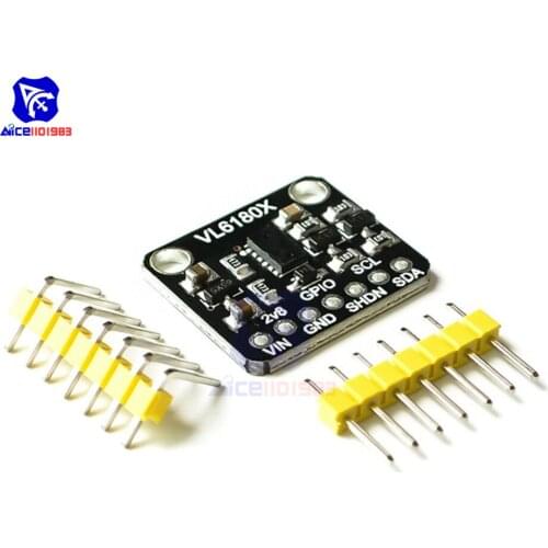 Diymore VL6180X Range Finder Optical Ranging Sensor Module I2C Interface 3.3V 5V IR Emitter Ambient Light TOF for Arduino