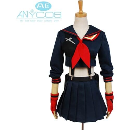 KILL la KILL Cosplay Costume Ryuko Matoi Japanese Anime Party Halloween Cosplay Costumes For Women Girls Short Dress