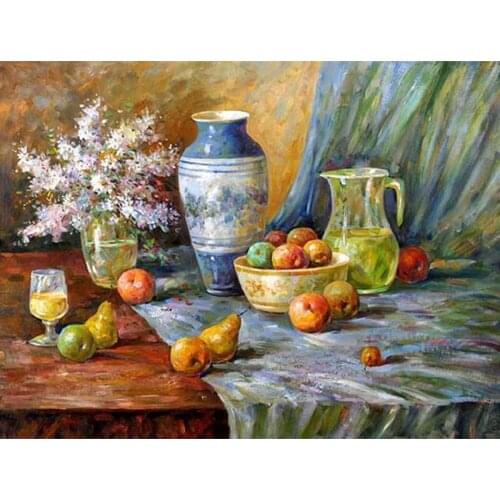 Home Decor # Still Life Fruit 5D DIY Diamond Painting Cross Stitch Kit Wall Decor Mosaic Full Diamond Embroidery Painting