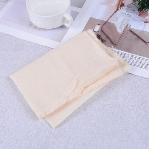 1pc Reusable Cotton Food Filter Bag Nut Milk Bag Squeeze Juice Grid Mesh Filter Sieve Cold Brew Coffee Filter 30*40cm