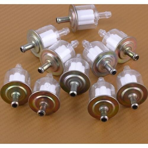 10pcs/Set 5/16 inch 8mm Petrol Fuel Line Filter fit for Car Boat Tractor Dirt Bike ATV Motorcycle Accessories