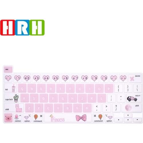HRH Stylish Design Silicone Keyboard Cover Skin Protecto For MacBook New Pro 16 2019 A2141 M1 Chip A2338/A2251/A2289 2020+US