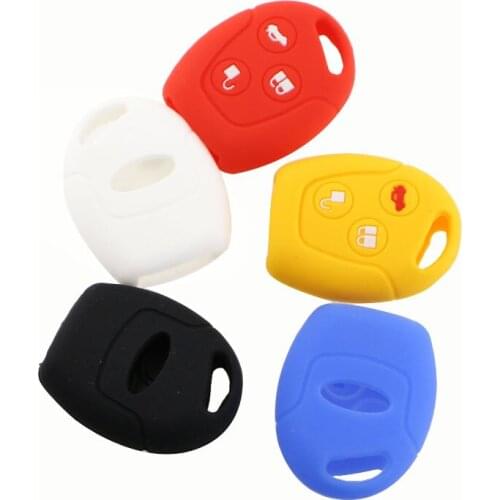 Jameo Auto 3 Buttons Remote Silicone Car Fob Key Case Cover for Ford Focus Mondeo Festiva Fusion Suit Fiesta KA Holder Protector