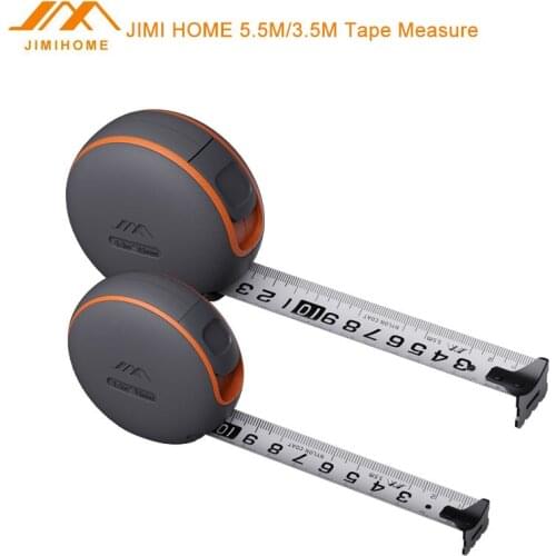 JIMI HOME 5.5M/3.5M Auto Self Lock Portable Tape Measure Coated Tape Ruler with Brake Button Wear Resistant Steel Measuring Tape