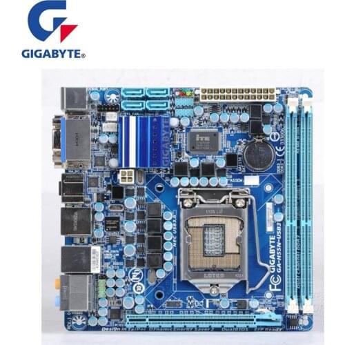 MINI-ITX ITX For Gigabyte GA-H55N-USB3 H55N-USB3 Motherboard LGA 1156 For Intel H55 H55M Used Desktop Mainboard SATA2 PCI-E X16
