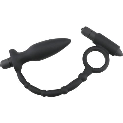 Male Prostate Massage Vibrators Anal Plug Prostate Stimulator Butt Plug Delay Ejaculation Ring Sex Toys for Men Gays