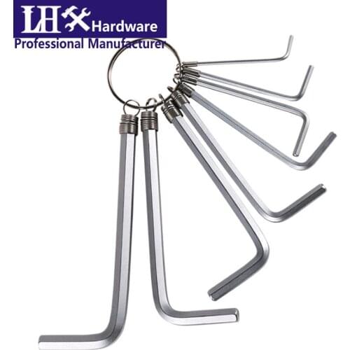 8 In 1 Portable Hexagon Wrench Kit Set Torque Key Ring Style Hand Tools 1.5-6mm for Home Industry DIY LHX XY01 a
