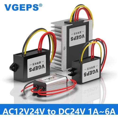 AC24V to DC24V power supply step-down converter 24V to 24V AC to DC regulated waterproof module