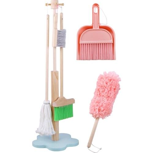 Durable Children Cleaning Tools Set Mini Broom Mop Dustpan for Kids Children