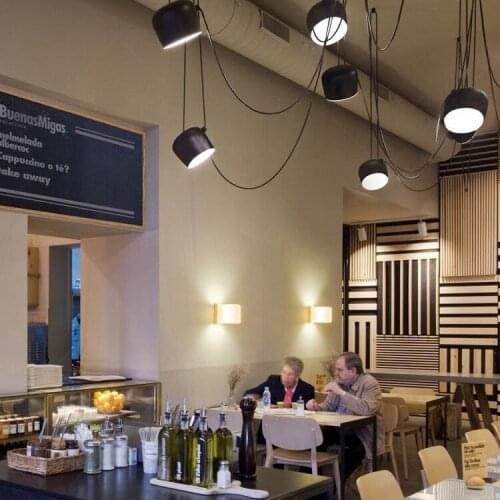 Retro Industrial Black White Chandelier Home Office Commercial Chandelier Dining Room Bar Decorations Chandeliers 110-240V