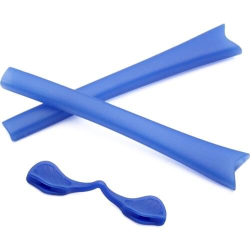 Replacement Rubber Kits Ear Socks & Nose Pads For-Oakley Radar Path Sunglasses Accessories - Blue Colors