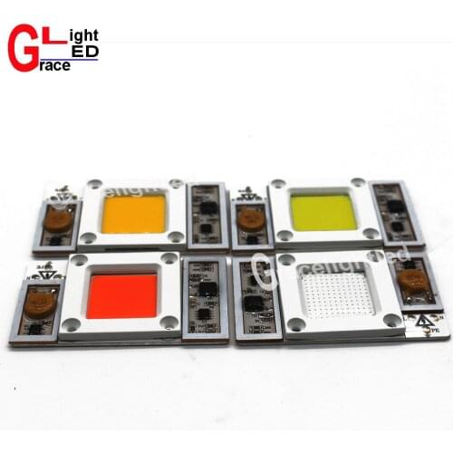 50W 220V / 110V AC High Power led chip built-in driver Full Spectrum Royal Blue White 6000K 10000k 20000k 30000k no need driver