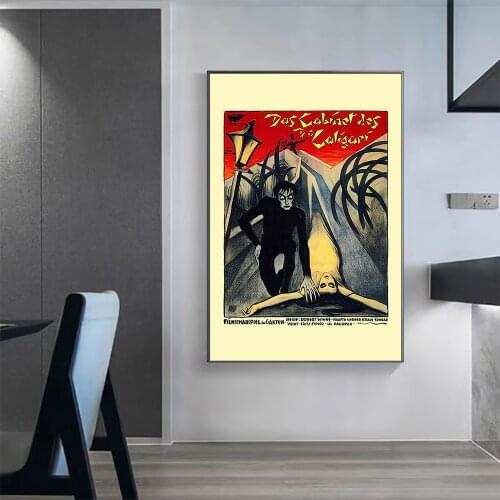 V0357 The Cabinet of Dr. Caligari (3) Vintage Classic Movie Wall Silk Cloth HD Poster Art Home Decoration Gift
