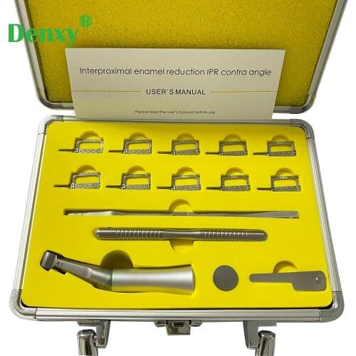 Denxy 1box Dental Orthodontic Interproximal enamel reduction Reciprocating IPR System Stripping Contra Angle Orthodontic tool