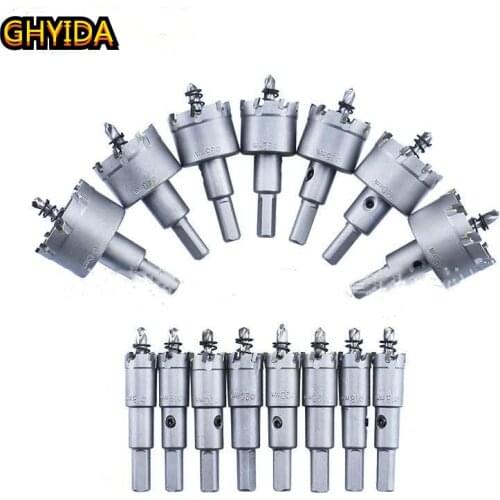 1Pcs 16-100mm K10 Carbide Tip HSS Drills Bit Hole Saw Cutter For Stainless Steel Metal Drilling Alloy Hole Saw Set