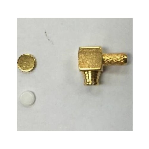 100pcs SMP Crimp Jack Female Right Angle Connector for Coaxial cable RG316 RG174 RG178 LMR100