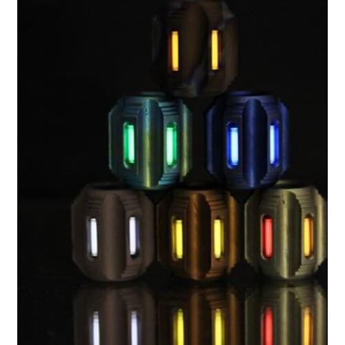 EDC 2 pieces/lot Titanium Alloy Knife Beads A Pendant Paracord Outdoor DIY Decorations Camping Gear EDC Tools