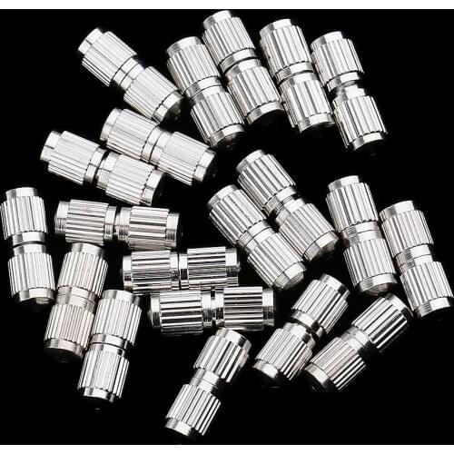 20 Pieces Metal Screw Barrel Clasps Beads Screw Connection Fitting DIY Jewelry Findings Making Craft