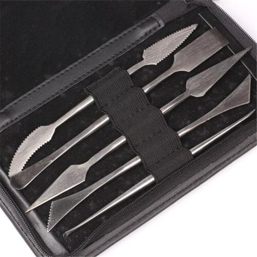 5 in 1 Professional Stainless Steel Wax Clay Carving Sculpture Tools Set Convenient