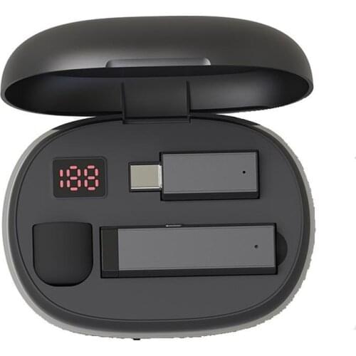 Type-C Wireless Lavalier Microphone Portable Audio Video Recording Mini Mic for Android Live Broadcast Gaming Phone Microfonoe