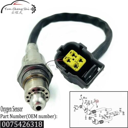 Oxygen Sensor 0075426318 For Mercedes CLA45 AMG/CLA250/GLA45 AMG/GLA250/Metris/S65 AMG/SL65 AMG/Maybach S600/S600 2013-2018