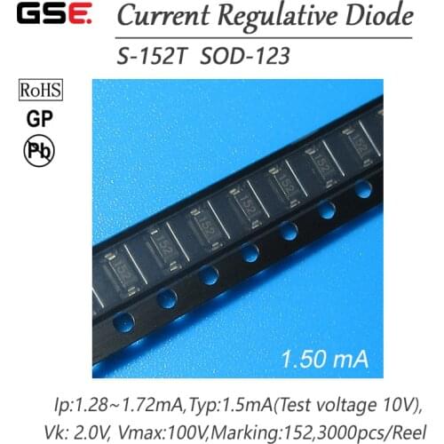 S-152T 1.5MA SMD SOD-123 CRD / CURRENT REGULATIVE DIODE NEW 10PCS/LOT
