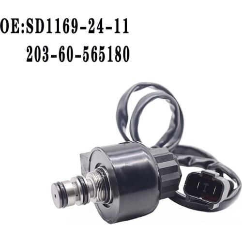For Komatsu PC60-5 PC60-6 4D95 engine excavator rotary solenoid valve 203-60-56180 SD1169-24-11