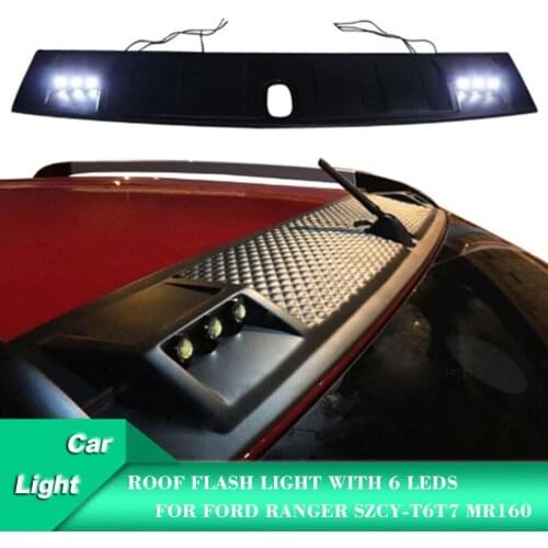 Car Roof Lights Flash Light For Ford Ranger SZCY-T6T7 MR160 Auto Accessories Wildtrack Style without remote control 6 Leds