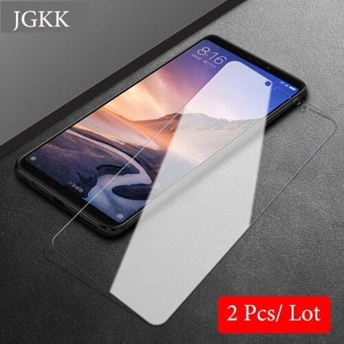 JGKK 2PCS Full Transparent Tempered Glass For Xiaomi Mi Max 2 3 Glass For Xiaomi mi Mix 2 2s 3 Screen Protector 0.26mm 9H film
