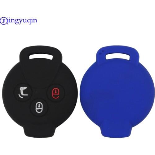 Jingyuqin 20pcs /lot for MERCEDES BENZ SMART Straight Remote Car Key Silicone Case Cover FOB Styling
