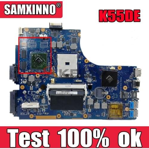 Akemy K55DE Laptop motherboard for ASUS K55DE A55DR K55DR K55D K55N K55 Test original mainboard