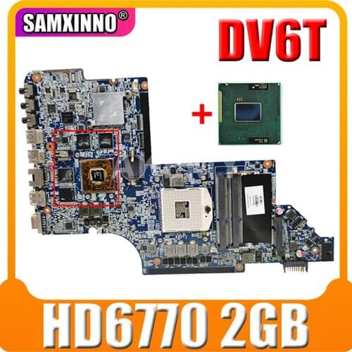 For HP Pavilion DV6T DV6-6000 motherboard 665342-001 665342-601 Laptop Motherboard HD6770 2GB Notebook Tested OK Free Shipping