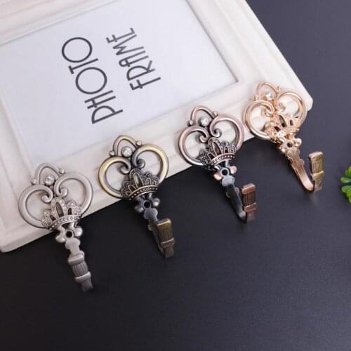 2pcs Metal large plum design curtains hanging tools vintage curtain holder wall hook organizer key hanger home decor