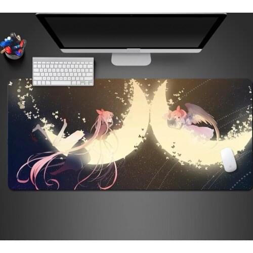 Lovely Girl Animation Mouse Pad High Quality Washable Wear-resistant Computer Game Printing Pad Game Accessories Keyboard Pads