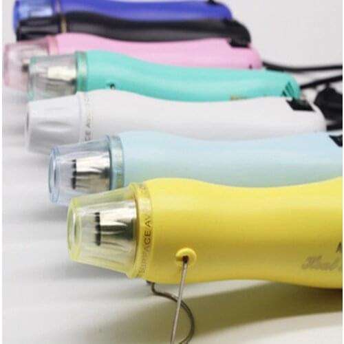 EU Plug Mini Hot Air Gun, 220V 300W Portable Heat Shrink Gun for Embossing Wrapping Paint Drying Crafts Electronics DIY Hairdry