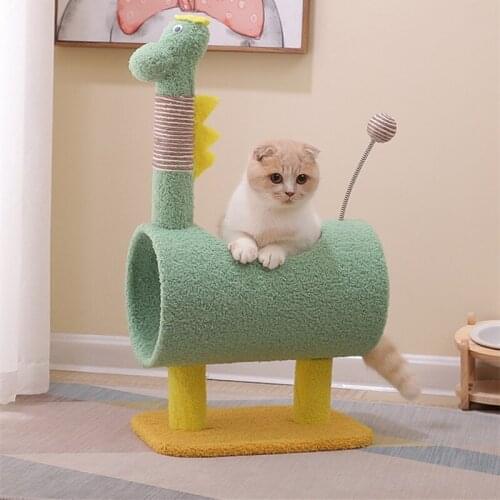 Novel and Funny Toy Simplicity Cat Climbing Frame Summer Nest Small Dinosaur Shape Gift for Pet