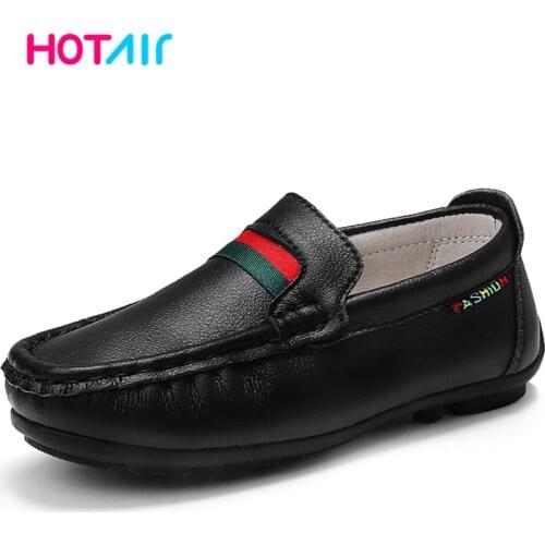2020 New Kids Shoes for Boys Mocassins Soft Genuine Leather Children Shoes For Girls Casual Boy Shoes Flat Slip On Loafers