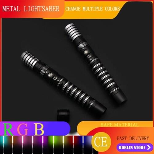 New 11 Color Lightsaber Lightsaber Metal Sword Rgb Laser Color Changing Role Play Light Duel Toy Creative Outdoor Saber Props