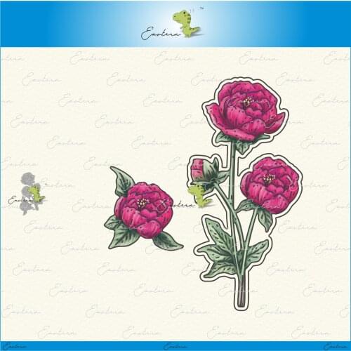 Peony metal cutting dies 2021 new diy molds Scrapbooking Paper Making die cuts crafts