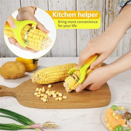 Corn Peeler Corn Peeling Knife Kitchen Corn Remover Serrated Vertical Blade Remover