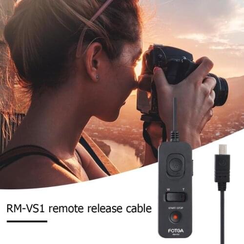 Universal RM-VS1 Remote Control Shutter Release Timer With Wire For SONY A-5000 A7 A7R RX10 ILCE-7 Cameras As RM-VPR1