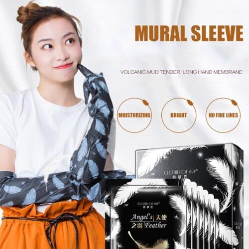 2pcs/Set Long Hand Mask Gloves Moisturizing Whitening for Dry Hands Exfoliation SK88