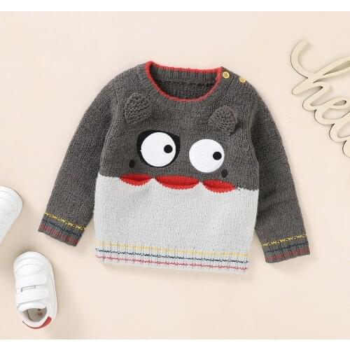 Baby Sweaters Long Sleeve Infant Kids Boy Girl Knitted Jumpers Tops Fall Winter Newborn Bebes Unisex Pullover Clothes 0-18m Wear
