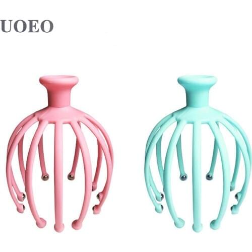 1pcs Head Relax Massager Neck Massage Octopus Scalp Stress Relax Spa Healing Health Care Tool Body Head Massage Beauty Tool