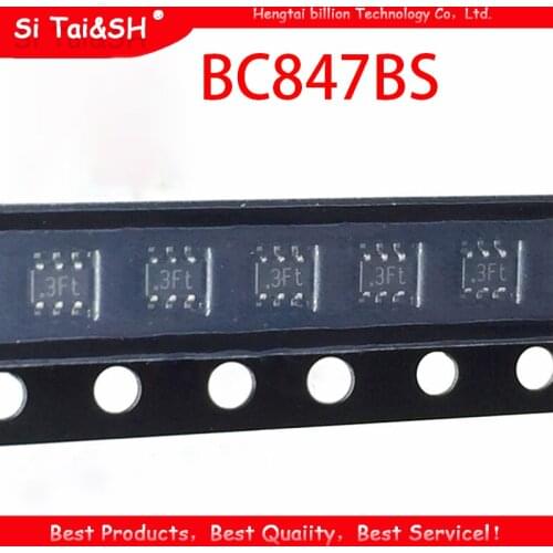 10pcs BC847BS 1FT SOT-363 BC847 SOT23-6 BC847BS-7-F SOT