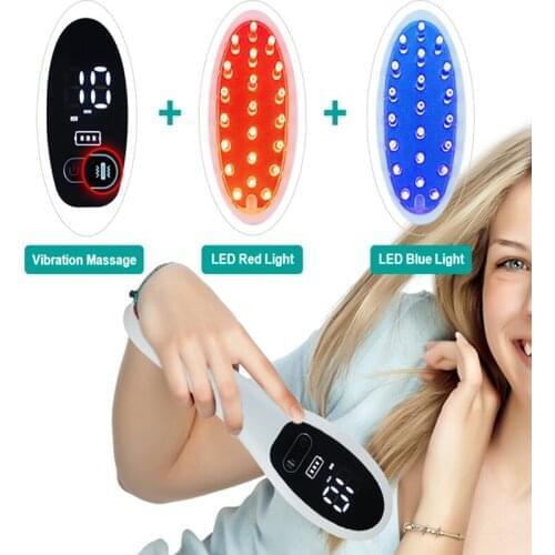 2 in 1 Hair Brush Scalp Massager LED Comb for Hair Growth Head Massage Relaxation Loss Stop Regrow Therapy Tool Treatment Comb